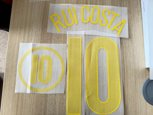 Rui Costa 10 2004 Portugal Home for Football Shirt Nameset (Clearance)