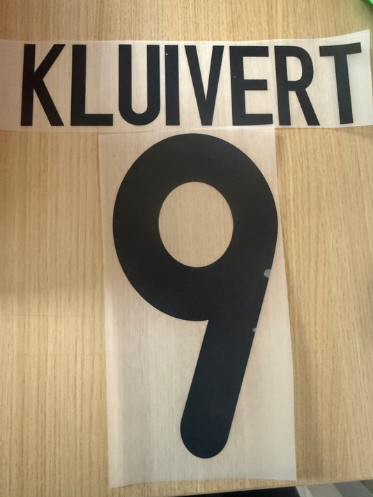 Kluivert 9 2001-2002 Barcelona Away for Football Shirt Nameset (Clearance)