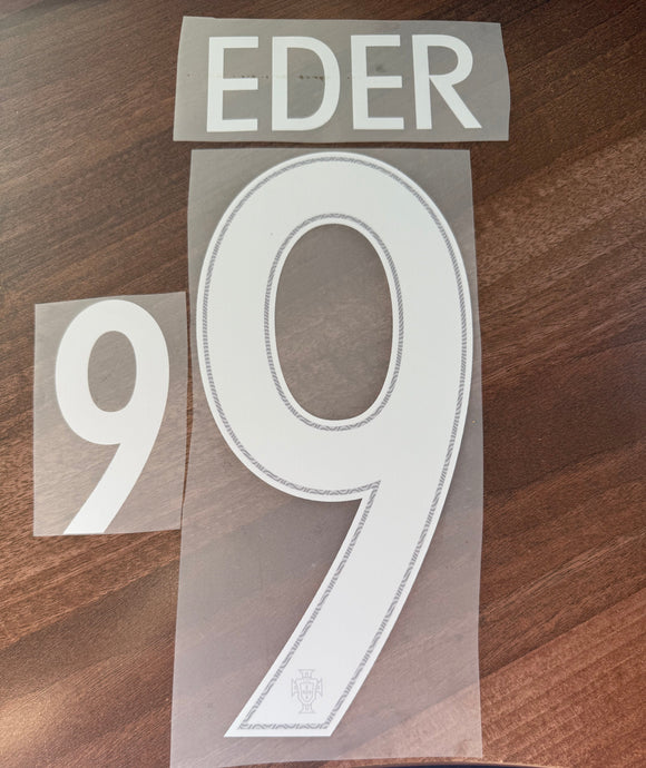 Eder 9 2014 Portugal Home Nameset for Football Shirt (Clearance)