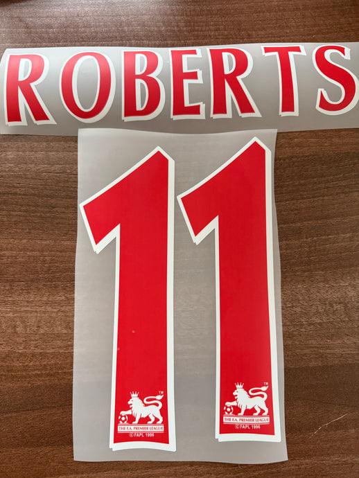 Roberts 11 West Brom Nameset for Football Shirt (Clearance)