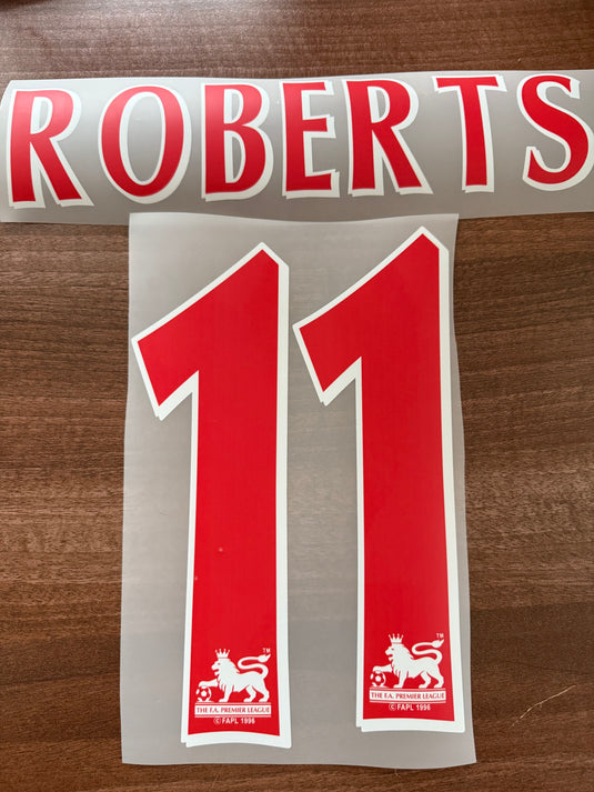Roberts 11 West Brom Nameset for Football Shirt (Clearance)