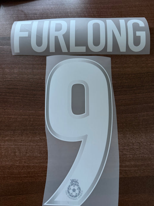 Furlong #9 Birmingham QPR Football nameset for shirt (Clearance)