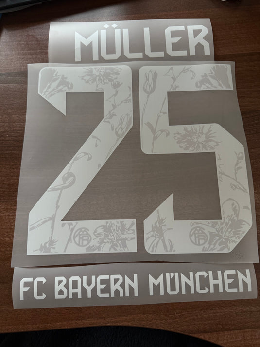 Muller 25 Oktoberfest Bayern Munich nameset for football shirt