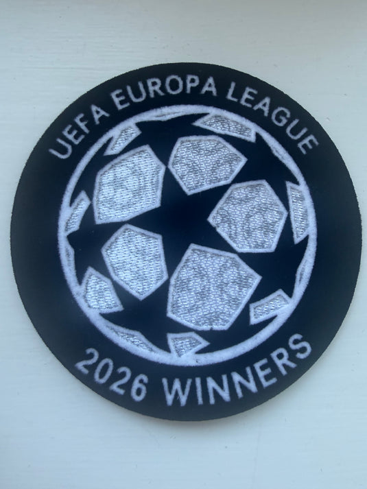 Aston Villa 2026 Champions League Patch Europa League Winners