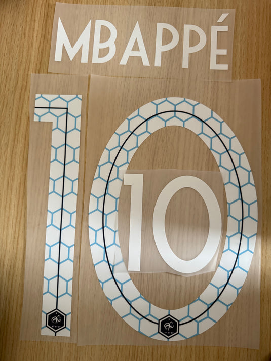 MBappe France 2018 Home for Football Shirt Nameset (Clearance)