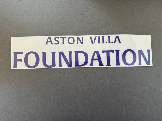 Aston Villa Foundation Sponsor replacement for ADULT Aston Villa Third Football Shirt