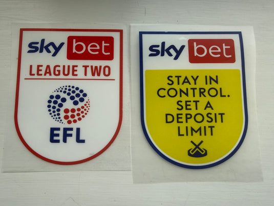 Sky Bet League Two 2020-2021 Sleeve Patch Badge Set