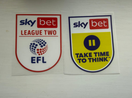 Sky Bet League Two 2022-2027 Sleeve Patch Badge Set