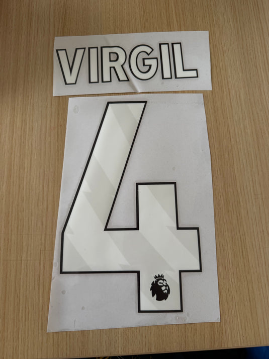 Virgil 4 2023-2026 Liverpool Home Football Shirt Nameset (Clearance)