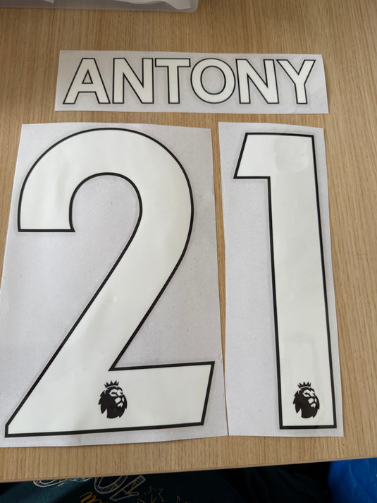 Antony 21 Manchester United Home Football Shirt Nameset (Clearance)