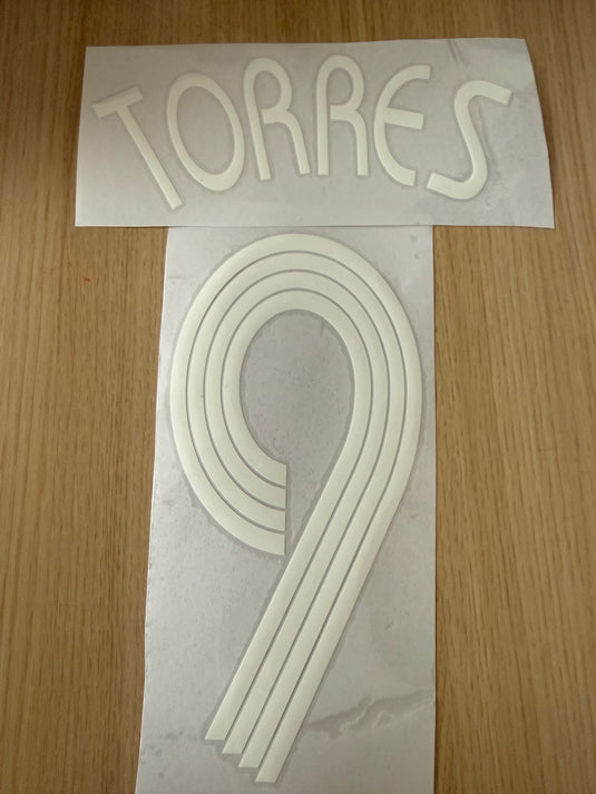 Torres 9 Liverpool 2007-2008  Football Shirt Nameset (Clearance)