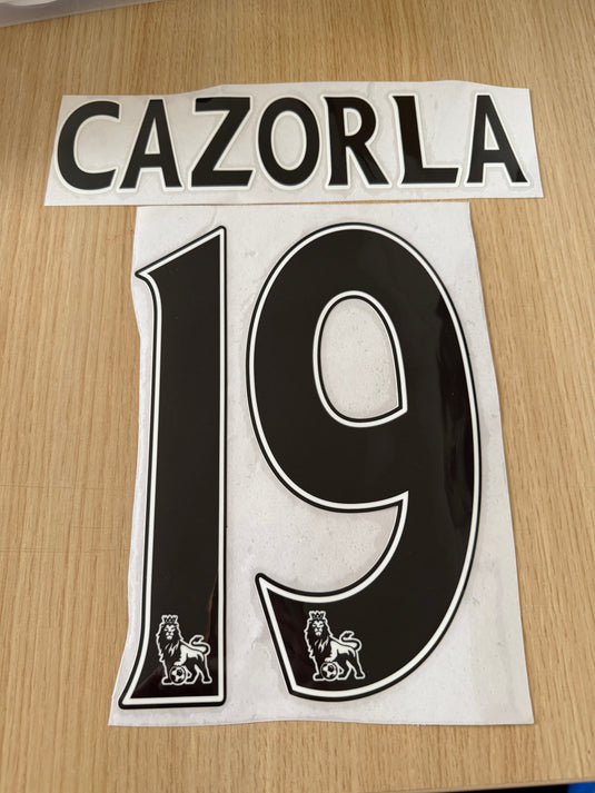 Cazorla 19 Arsenal Away EPL  Football Shirt Nameset (Clearance)