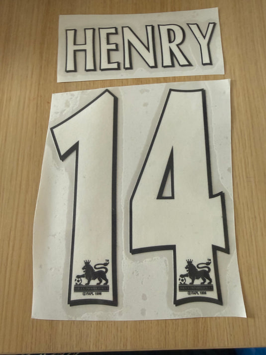 Henry 14 Arsenal EPL Home Football Shirt Nameset (Clearance)