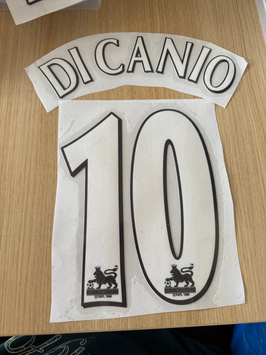 Di Canio 10 West Ham EPL  Home Football Shirt Nameset (Clearance)