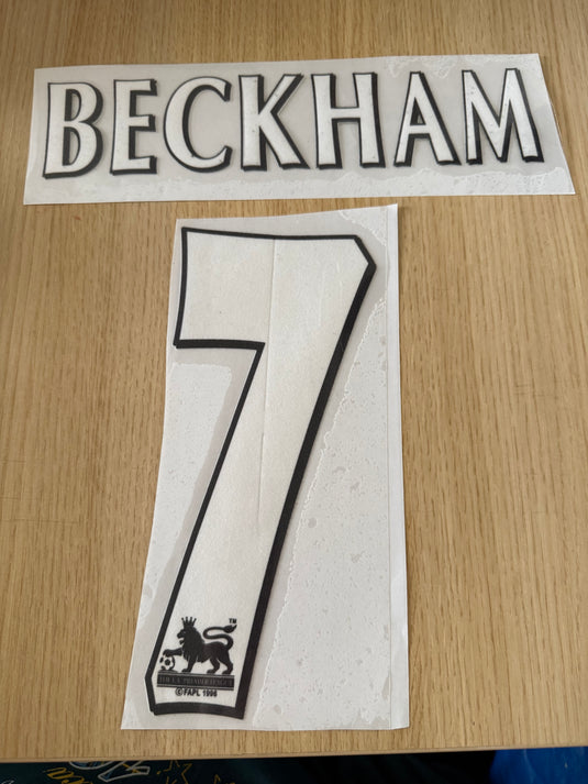 Beckham 7 EPL Manchester United Home Football Shirt Nameset (Clearance)
