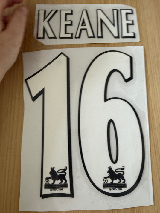 Keane 16 EPL Manchester United Home Football Shirt Nameset (Clearance)