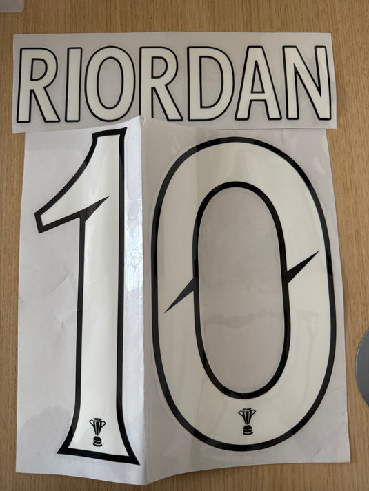 Riordan 10 SPL  Hibernian Football Shirt Nameset (Clearance)