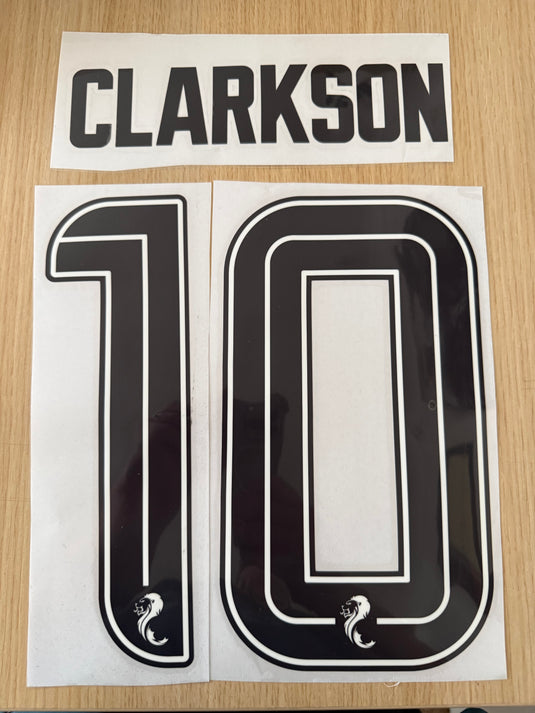 Clarkson 10 SPL Aberdeen Away Football Shirt Nameset (Clearance)