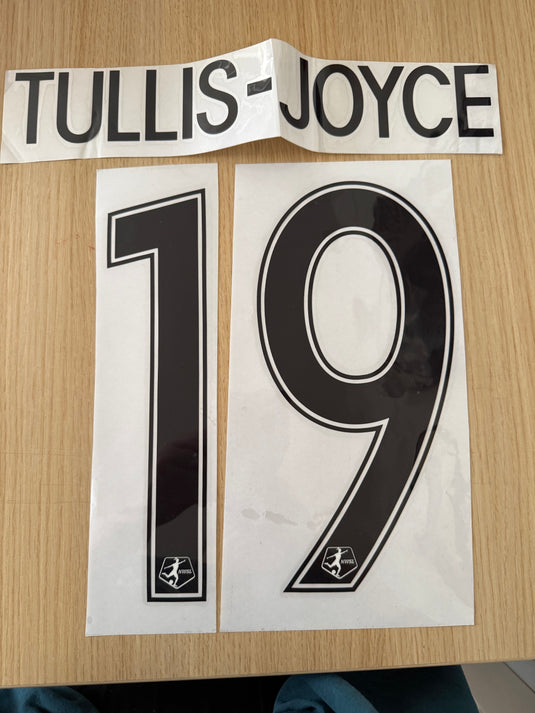 Tullis Joyce NWSL Miami Hurricanes Football Shirt Nameset (Clearance)