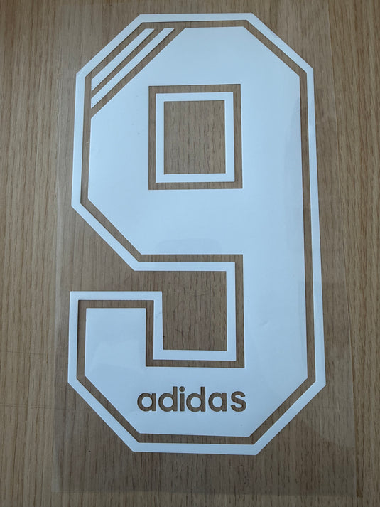 Adidas no 9 Clearance number for football shirt