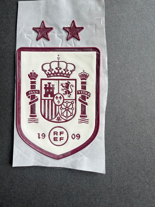 Spain two World Cup Champions Silicon Patch for shirt Away
