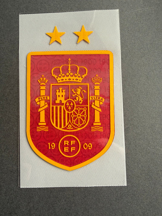 Spain two World Cup Champions Silicon Patch for shirt