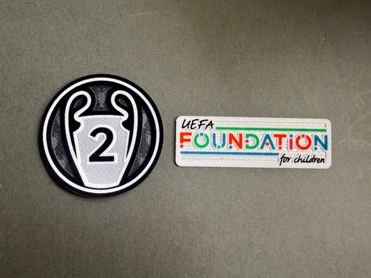 PSG 2 time CL winners 2025-2026 Patch Set for Football Shirt