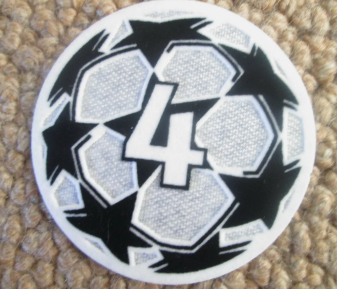 2021-2024 4 x Champions League patch player size 