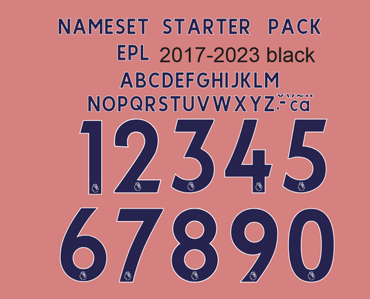 2017-2023 EPL Black Nameset Business Starter Pack