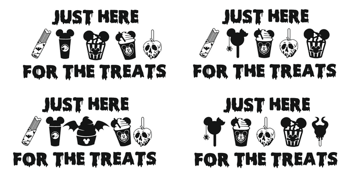 disney just here for the treats halloween mnsshp 2025 tshirt graphic