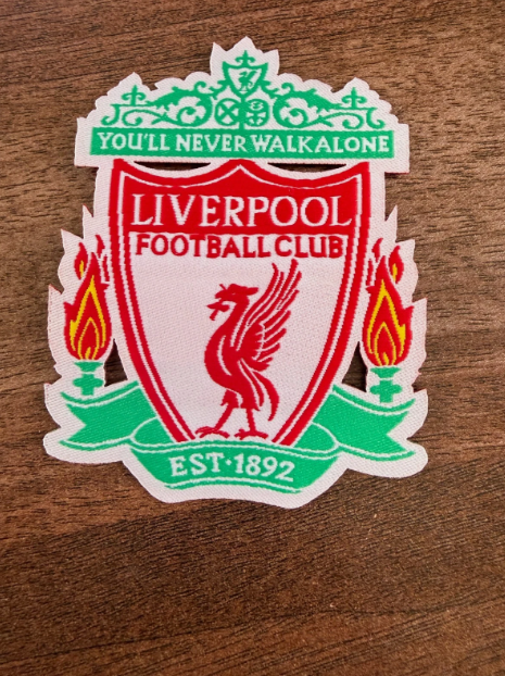 Premier League Liverpool FC White Red Texture 2008-2011 Iron On Patch Badge