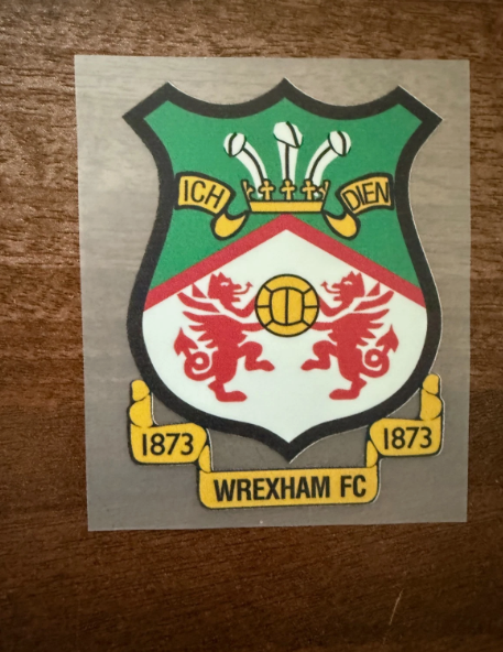 EFL Wrexham AFC DTF Flat Iron On Patch Badge Approx 70 x 60mm