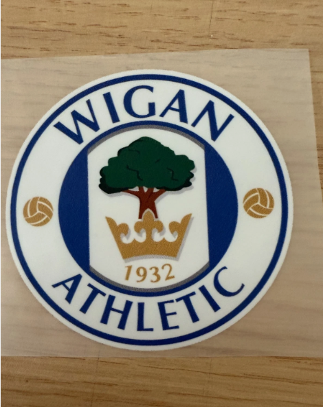 EFL Wigan Athletic DTF Flat Iron On Patch Badge Approx