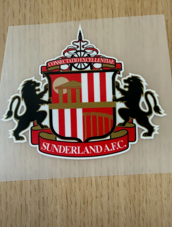 EPL SAFC Premier League Sunderland 1999-current DTF Flat Iron On Patch ...