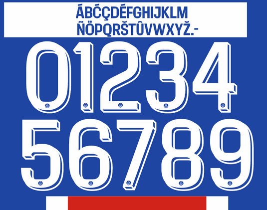 psg 2026-2027 ucl champions league home football shirt name and number nameset