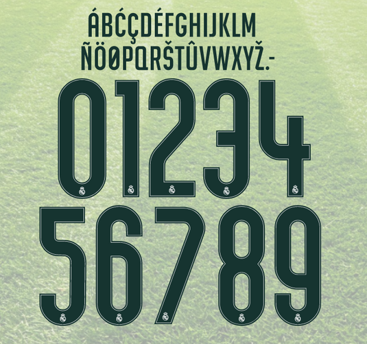 real madrid 2026-2027 home UCL football shirt name and number nameset