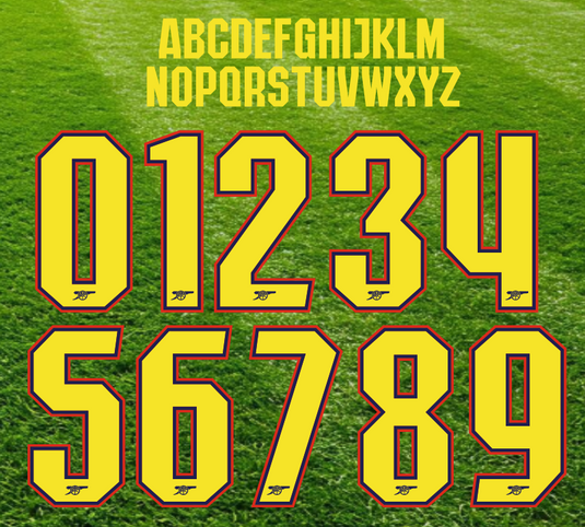 Arsenal 2026-2027 Away Any Name & Number Nameset for Football Shirt