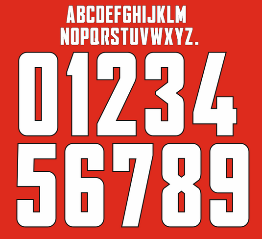 Arsenal 2012-2013 Home Nameset for Football Shirt Any Name and Number