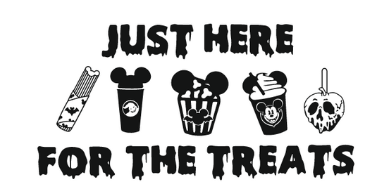 Disney Just Here For The Treats Halloween MNSSHP DTF Graphic
