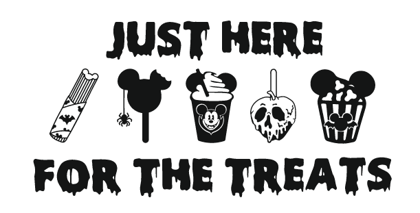 Load image into Gallery viewer, Disney Just Here For The Treats Halloween MNSSHP DTF Graphic
