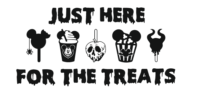 Load image into Gallery viewer, Disney Just Here For The Treats Halloween MNSSHP DTF Graphic
