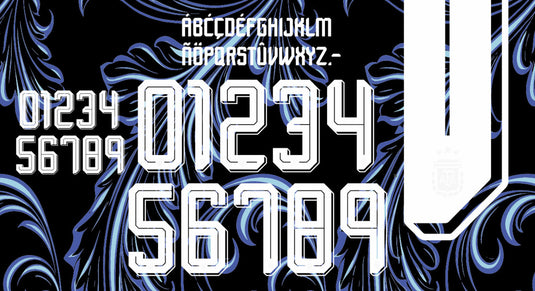 Argentina 2026 Any Name and Number Away nameset 10 letters/ 2 numbers