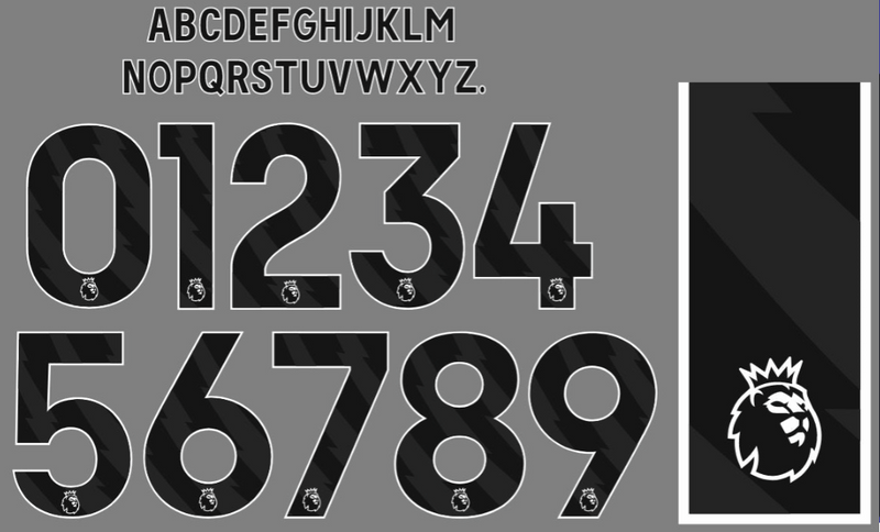 Laden Sie das Bild in Galerie -Viewer, Premier League EPL 2023-2025 Nameset for Football Shirt Any Name and Number
