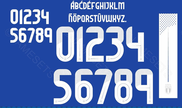 italy 2024 home football shirt nameset