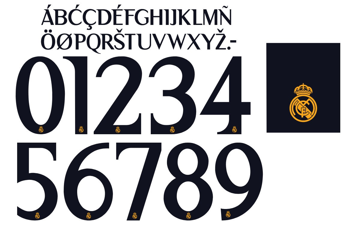 Real Madrid 20232024 Cup Home Nameset for Football Shirt Any Name & N