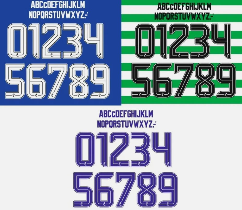 Name Set SPL 2023-2025 Nameset for Football Shirt Any Name & Number – House of ...