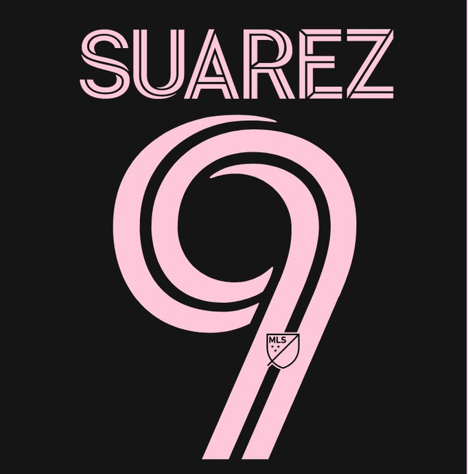 Suarez #9 Inter Miami 2023-2024 KIDS Away Football Shirt Nameset