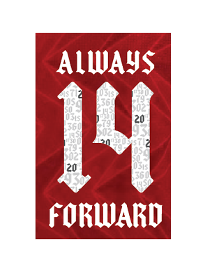 Always Forward 14 Gunners Arsenal Fa Cup winners Football Nameset 4 shirt