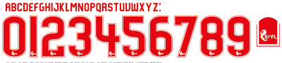 SPL 2015-2016 Red Football Nameset shirt Choose Name and 2 Numbers