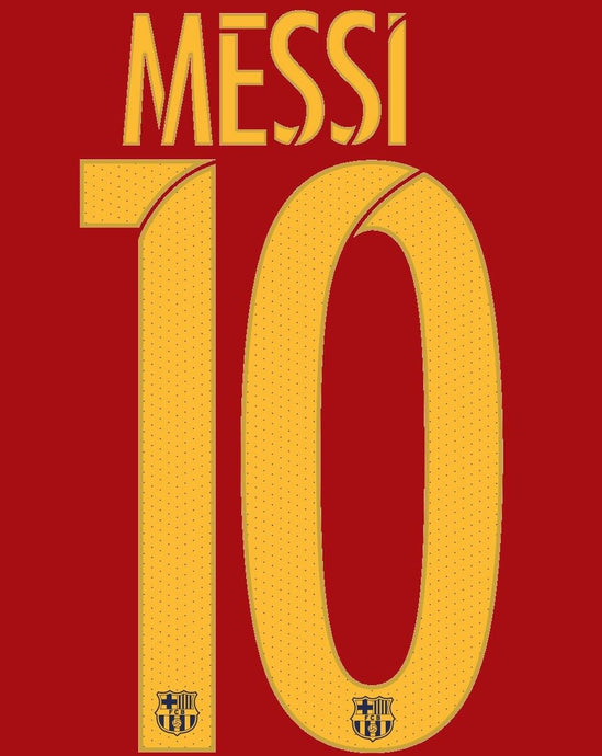 Messi #10 2016-2017 Barcelona Home Football Nameset for shirt